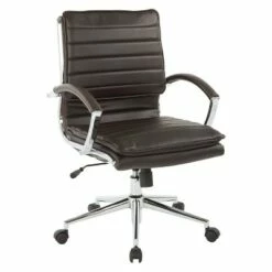 OSP Home Furnishings Mid Back Manager's Faux Leather Chair with Chrome Base - OSP Designs Black 19 OSP Home Furnishings Mid Back Manager's Faux Leather Chair with Chrome Base - OSP Designs Black -Office Chairs Sales Shop unnamed file 7236