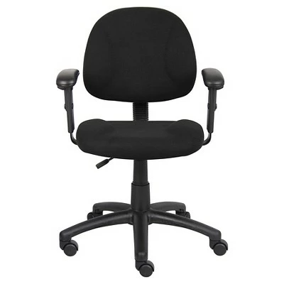 Deluxe Posture Chair with Adjustable Arms - Boss Office Products Gray 5 Deluxe Posture Chair with Adjustable Arms - Boss Office Products Gray - Image 3