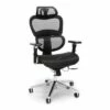 Ergo Office Chair Featuring Mesh Back and Seat with Head Rest Black - OFM