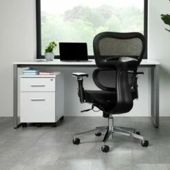 Ergo Office Chair Featuring Mesh Back and Seat with Head Rest Black - OFM -Office Chairs Sales Shop unnamed file 7245