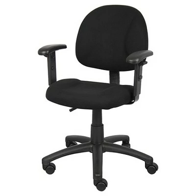 Deluxe Posture Chair with Adjustable Arms - Boss Office Products Gray 6 Deluxe Posture Chair with Adjustable Arms - Boss Office Products Gray - Image 4