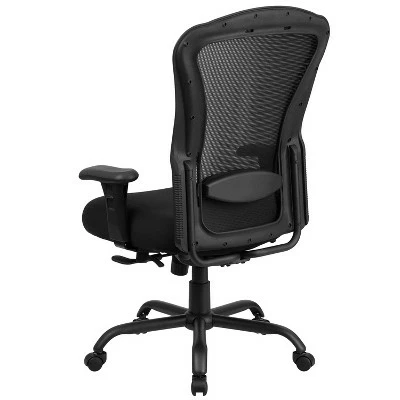 Flash Furniture HERCULES Series 24/7 Intensive Use Big & Tall 400 lb. Rated Black Mesh Multifunction Synchro-Tilt Ergonomic Office Chair 5 Flash Furniture HERCULES Series 24/7 Intensive Use Big & Tall 400 lb. Rated Black Mesh Multifunction Synchro-Tilt Ergonomic Office Chair - Image 3