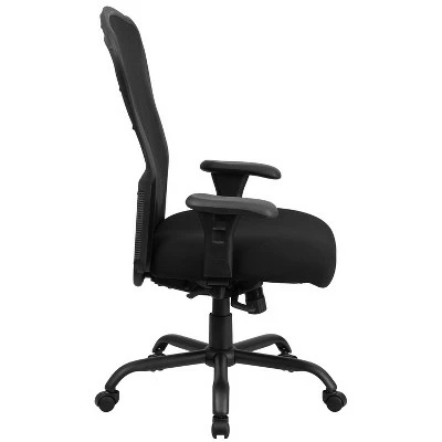 Flash Furniture HERCULES Series 24/7 Intensive Use Big & Tall 400 lb. Rated Black Mesh Multifunction Synchro-Tilt Ergonomic Office Chair 6 Flash Furniture HERCULES Series 24/7 Intensive Use Big & Tall 400 lb. Rated Black Mesh Multifunction Synchro-Tilt Ergonomic Office Chair - Image 4