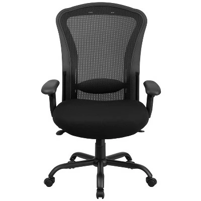 Flash Furniture HERCULES Series 24/7 Intensive Use Big & Tall 400 lb. Rated Black Mesh Multifunction Synchro-Tilt Ergonomic Office Chair 7 Flash Furniture HERCULES Series 24/7 Intensive Use Big & Tall 400 lb. Rated Black Mesh Multifunction Synchro-Tilt Ergonomic Office Chair - Image 5
