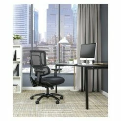 Breathable Vertical Mesh Chair with Steel Fabric Seat Black - OSP Home Furnishings -Office Chairs Sales Shop unnamed file 7272