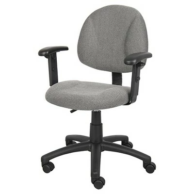 Deluxe Posture Chair with Adjustable Arms - Boss Office Products Gray 9 Deluxe Posture Chair with Adjustable Arms - Boss Office Products Gray - Image 7