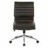 OSP Home Furnishings Armless Mid Back Manager's Faux Leather Chair with Chrome Base - OSP Designs Charcoal Black 1 OSP Home Furnishings Armless Mid Back Manager's Faux Leather Chair with Chrome Base - OSP Designs Charcoal Black -Office Chairs Sales Shop unnamed file 7283