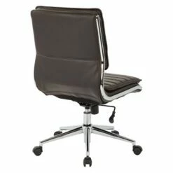 OSP Home Furnishings Armless Mid Back Manager's Faux Leather Chair with Chrome Base - OSP Designs Charcoal Black 13 OSP Home Furnishings Armless Mid Back Manager's Faux Leather Chair with Chrome Base - OSP Designs Charcoal Black -Office Chairs Sales Shop unnamed file 7285