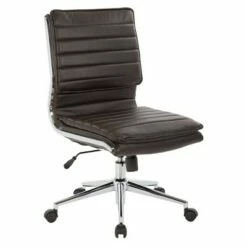 OSP Home Furnishings Armless Mid Back Manager's Faux Leather Chair with Chrome Base - OSP Designs Charcoal Black 15 OSP Home Furnishings Armless Mid Back Manager's Faux Leather Chair with Chrome Base - OSP Designs Charcoal Black -Office Chairs Sales Shop unnamed file 7287