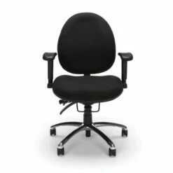 Big & Tall Computer Desk with Ergonomic Task Chair Black - OFM