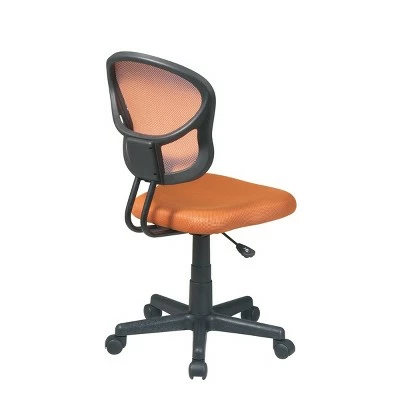 Mesh Task Chair Orange - OSP Home Furnishings 3 Mesh Task Chair Orange - OSP Home Furnishings