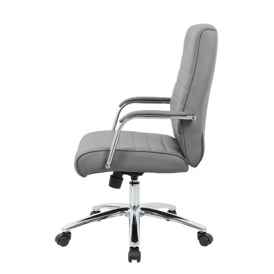 Executive Conference Chair Gray - Boss Office Products 6 Executive Conference Chair Gray - Boss Office Products - Image 4