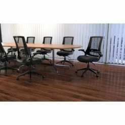 Boss Office Products Mesh Back Flip Arm Task Chair Black - Boss