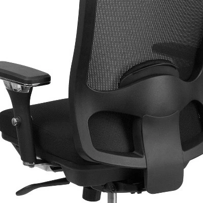 Flash Furniture HERCULES Series 24/7 Intensive Use Big & Tall 350 lb. Rated Black Mesh Multifunction Swivel Ergonomic Office Chair 7 Flash Furniture HERCULES Series 24/7 Intensive Use Big & Tall 350 lb. Rated Black Mesh Multifunction Swivel Ergonomic Office Chair - Image 5