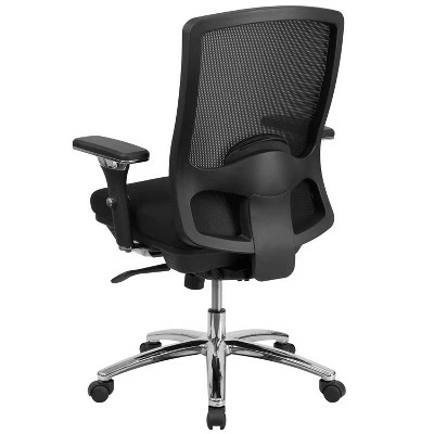 Flash Furniture HERCULES Series 24/7 Intensive Use Big & Tall 350 lb. Rated Black Mesh Multifunction Swivel Ergonomic Office Chair 8 Flash Furniture HERCULES Series 24/7 Intensive Use Big & Tall 350 lb. Rated Black Mesh Multifunction Swivel Ergonomic Office Chair - Image 6