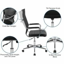 Flash Furniture High Back Black Mesh Contemporary Executive Swivel Office Chair with LeatherSoft Seat -Office Chairs Sales Shop unnamed file 7418