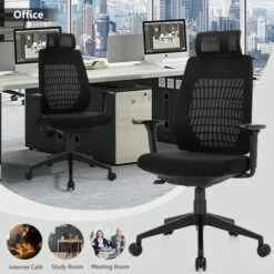 Costway High Back Mesh Office Chair Swivel Reclining Task Chair w/Clothes Hanger 14 Costway High Back Mesh Office Chair Swivel Reclining Task Chair w/Clothes Hanger -Office Chairs Sales Shop unnamed file 7429