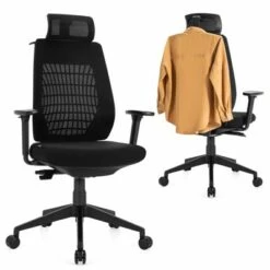 Costway High Back Mesh Office Chair Swivel Reclining Task Chair w/Clothes Hanger 19 Costway High Back Mesh Office Chair Swivel Reclining Task Chair w/Clothes Hanger -Office Chairs Sales Shop unnamed file 7434