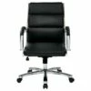 Mid Back Executive Faux Leather Black - OSP Home Furnishings