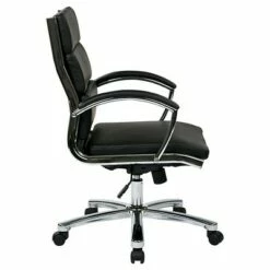 Mid Back Executive Faux Leather Black - OSP Home Furnishings -Office Chairs Sales Shop unnamed file 7493