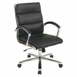 Mid Back Executive Faux Leather Black - OSP Home Furnishings -Office Chairs Sales Shop unnamed file 7495