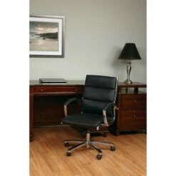 Mid Back Executive Faux Leather Black - OSP Home Furnishings -Office Chairs Sales Shop unnamed file 7496