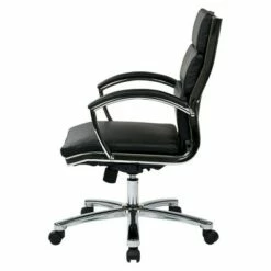 Mid Back Executive Faux Leather Black - OSP Home Furnishings -Office Chairs Sales Shop unnamed file 7497
