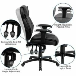 Executive Lumbar Support Swivel Office Chair Black Leather - Flash Furniture -Office Chairs Sales Shop unnamed file 7512