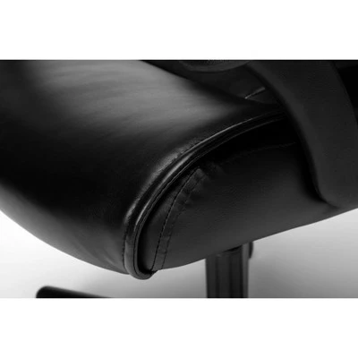 Mid-Back Bonded Leather Chair Black - OFM 4 Mid-Back Bonded Leather Chair Black - OFM - Image 2