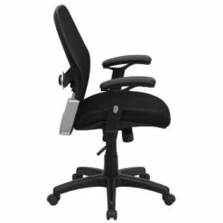 Flash Furniture Mid-Back Black Super Mesh Executive Swivel Office Chair with Mesh Padded Seat - Belnick