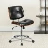 Flash Furniture Low Back Black LeatherSoft Ergonomic Wood Swivel Task Office Chair -Office Chairs Sales Shop unnamed file 7563