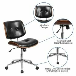 Flash Furniture Low Back Black LeatherSoft Ergonomic Wood Swivel Task Office Chair 12 Flash Furniture Low Back Black LeatherSoft Ergonomic Wood Swivel Task Office Chair -Office Chairs Sales Shop unnamed file 7564
