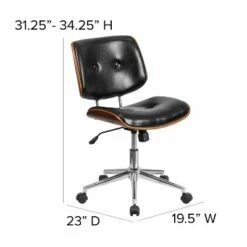 Flash Furniture Low Back Black LeatherSoft Ergonomic Wood Swivel Task Office Chair 13 Flash Furniture Low Back Black LeatherSoft Ergonomic Wood Swivel Task Office Chair -Office Chairs Sales Shop unnamed file 7565