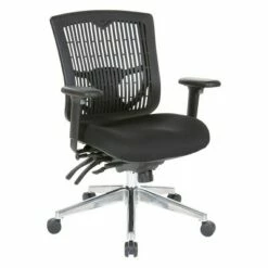 OSP Home Furnishings Contoured Plastic Back Manager's Chair - OSP Home Gray -Office Chairs Sales Shop unnamed file 7639