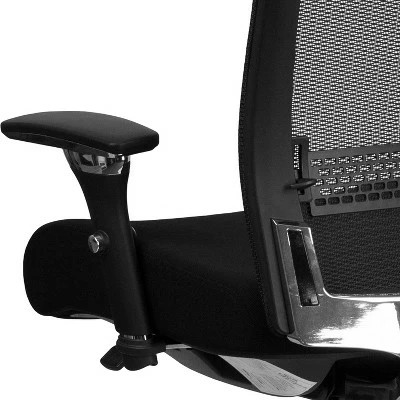 Flash Furniture HERCULES Series 24/7 Intensive Use 300 lb. Rated Multifunction Executive Swivel Ergonomic Office Chair with Seat Slider and Adjustable Lumbar 4 Flash Furniture HERCULES Series 24/7 Intensive Use 300 lb. Rated Multifunction Executive Swivel Ergonomic Office Chair with Seat Slider and Adjustable Lumbar - Image 2