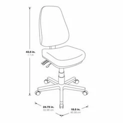 Dual Function Ergonomic Chair with Adjustable Back Height - OSP Home Furnishings Jet Dust -Office Chairs Sales Shop unnamed file 7653