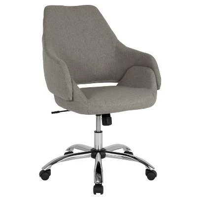 Flash Furniture Madrid Home and Office Upholstered Mid-Back Office Chair with Wrap Style Arms 12 Flash Furniture Madrid Home and Office Upholstered Mid-Back Office Chair with Wrap Style Arms - Image 10