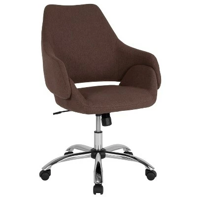 Flash Furniture Madrid Home and Office Upholstered Mid-Back Office Chair with Wrap Style Arms 13 Flash Furniture Madrid Home and Office Upholstered Mid-Back Office Chair with Wrap Style Arms - Image 11