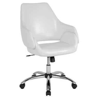 Flash Furniture Madrid Home and Office Upholstered Mid-Back Office Chair with Wrap Style Arms 14 Flash Furniture Madrid Home and Office Upholstered Mid-Back Office Chair with Wrap Style Arms - Image 12