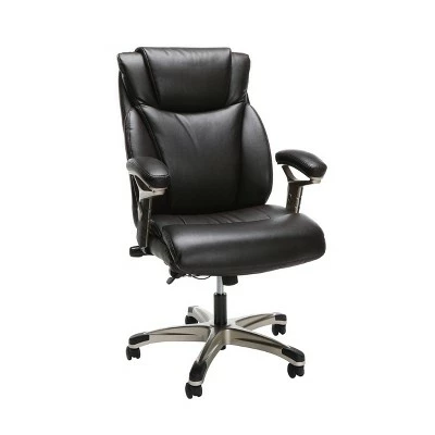 Ergonomic Executive Bonded Leather Office Chair Brown - OFM 3 Ergonomic Executive Bonded Leather Office Chair Brown - OFM