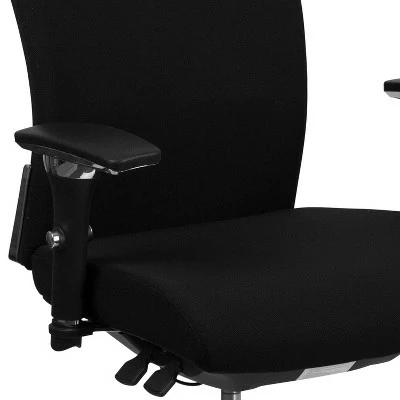 Flash Furniture HERCULES Series 24/7 Intensive Use 300 lb. Rated Multifunction Executive Swivel Ergonomic Office Chair with Seat Slider and Adjustable Lumbar 2 Flash Furniture HERCULES Series 24/7 Intensive Use 300 lb. Rated Multifunction Executive Swivel Ergonomic Office Chair with Seat Slider and Adjustable Lumbar