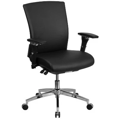 Flash Furniture HERCULES Series 24/7 Intensive Use 300 lb. Rated Multifunction Executive Swivel Ergonomic Office Chair with Seat Slider and Adjustable Lumbar 10 Flash Furniture HERCULES Series 24/7 Intensive Use 300 lb. Rated Multifunction Executive Swivel Ergonomic Office Chair with Seat Slider and Adjustable Lumbar - Image 9