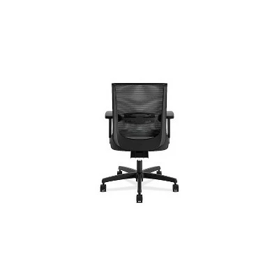 HON Convergence Chair Black Fabric/Black Plastic CMY1AUR10 6 HON Convergence Chair Black Fabric/Black Plastic CMY1AUR10 - Image 4