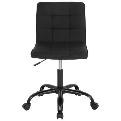 Flash Furniture Sorrento Home and Office Armless Task Office Chair with Tufted Back/Seat 4 Flash Furniture Sorrento Home and Office Armless Task Office Chair with Tufted Back/Seat - Image 2