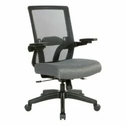 Back Flip Armchair with Black Base - OSP Home Furnishings Charcoal -Office Chairs Sales Shop unnamed file 7789