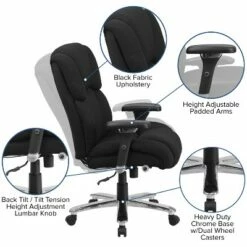 Flash Furniture HERCULES Series 24/7 Intensive Use Big & Tall 400 lb. Rated Executive Swivel Ergonomic Office Chair with Lumbar Knob and Tufted Headrest & Back 14 Flash Furniture HERCULES Series 24/7 Intensive Use Big & Tall 400 lb. Rated Executive Swivel Ergonomic Office Chair with Lumbar Knob and Tufted Headrest & Back -Office Chairs Sales Shop unnamed file 7807