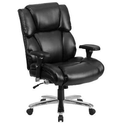 Flash Furniture HERCULES Series 24/7 Intensive Use Big & Tall 400 lb. Rated Executive Swivel Ergonomic Office Chair with Lumbar Knob and Tufted Headrest & Back 13 Flash Furniture HERCULES Series 24/7 Intensive Use Big & Tall 400 lb. Rated Executive Swivel Ergonomic Office Chair with Lumbar Knob and Tufted Headrest & Back - Image 11