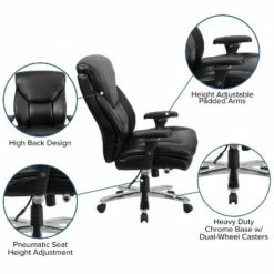 Flash Furniture HERCULES Series 24/7 Intensive Use Big & Tall 400 lb. Rated High Back Executive Swivel Ergonomic Office Chair with Lumbar Knob and Large Triangular Shaped Headrest -Office Chairs Sales Shop unnamed file 7837