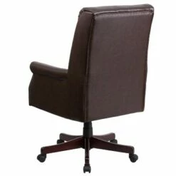 High Back Pillow Back Leather Executive Swivel Office Chair Brown - Flash Furniture -Office Chairs Sales Shop unnamed file 7949