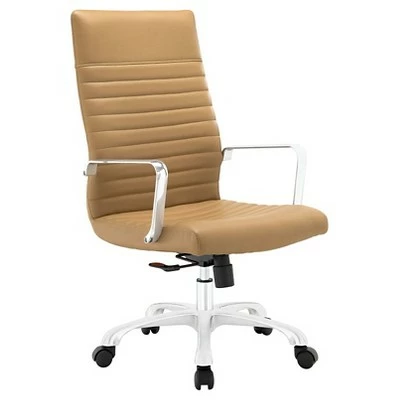 Finesse Highback Office Chair - Modway Almond Tan 9 Finesse Highback Office Chair - Modway Almond Tan - Image 7